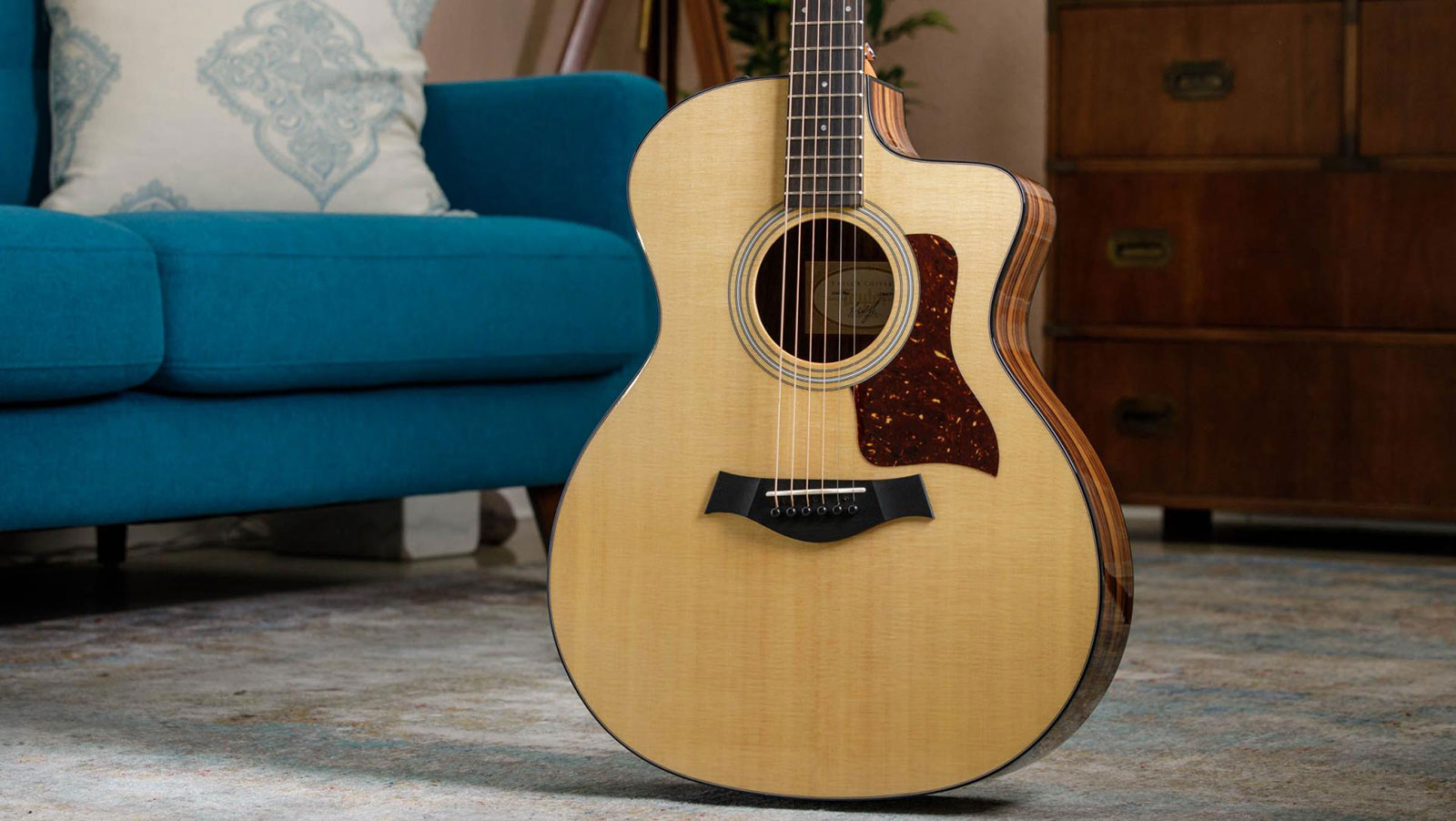 Taylor 214ce Plus Lh Grand Auditorium Cw Gaucher Epicea Palissandre Eb Es2 - Natural - Folk gitaar - Variation 2