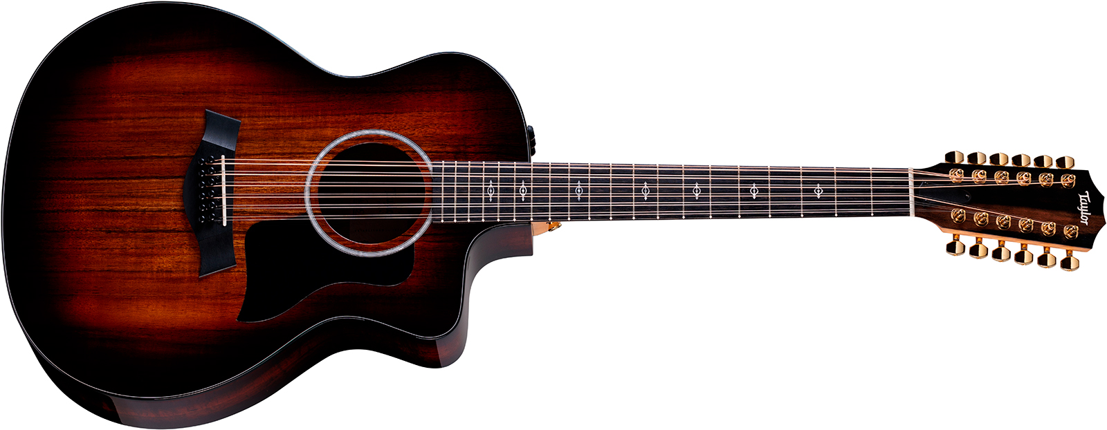 Taylor 264ce-k Dlx Grand Auditorium Cw 12c Tout Koa Eb Es2 - Shaded Edge Burst - Folk gitaar - Variation 1