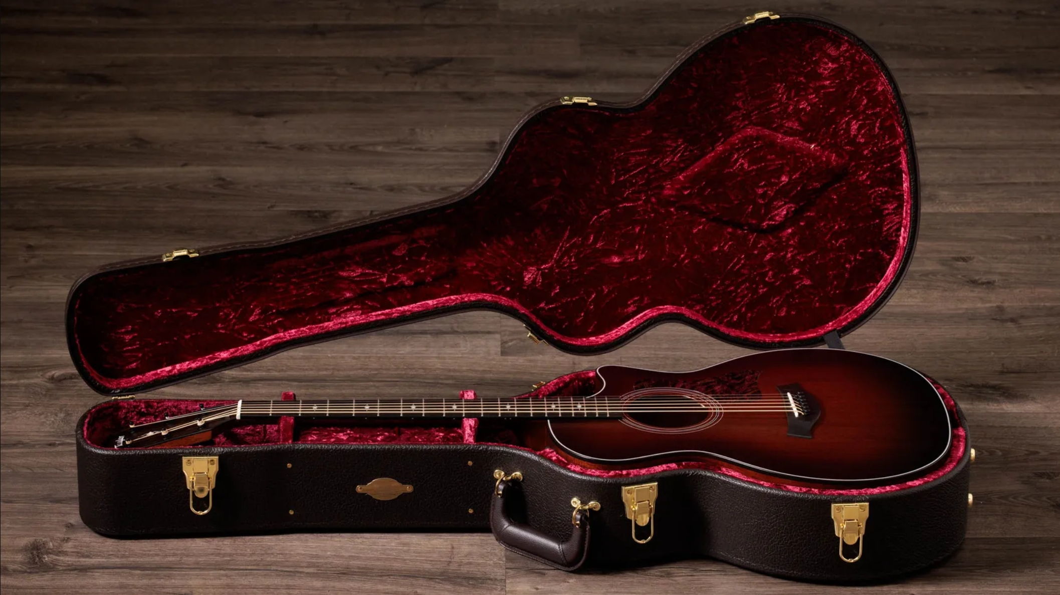 Taylor 324ce Baritone 6 Ltd Grand Auditorium Cw Tout Acajou Eb Es2 - Shaded Edgeburst Top Satin - Folk gitaar - Variation 6
