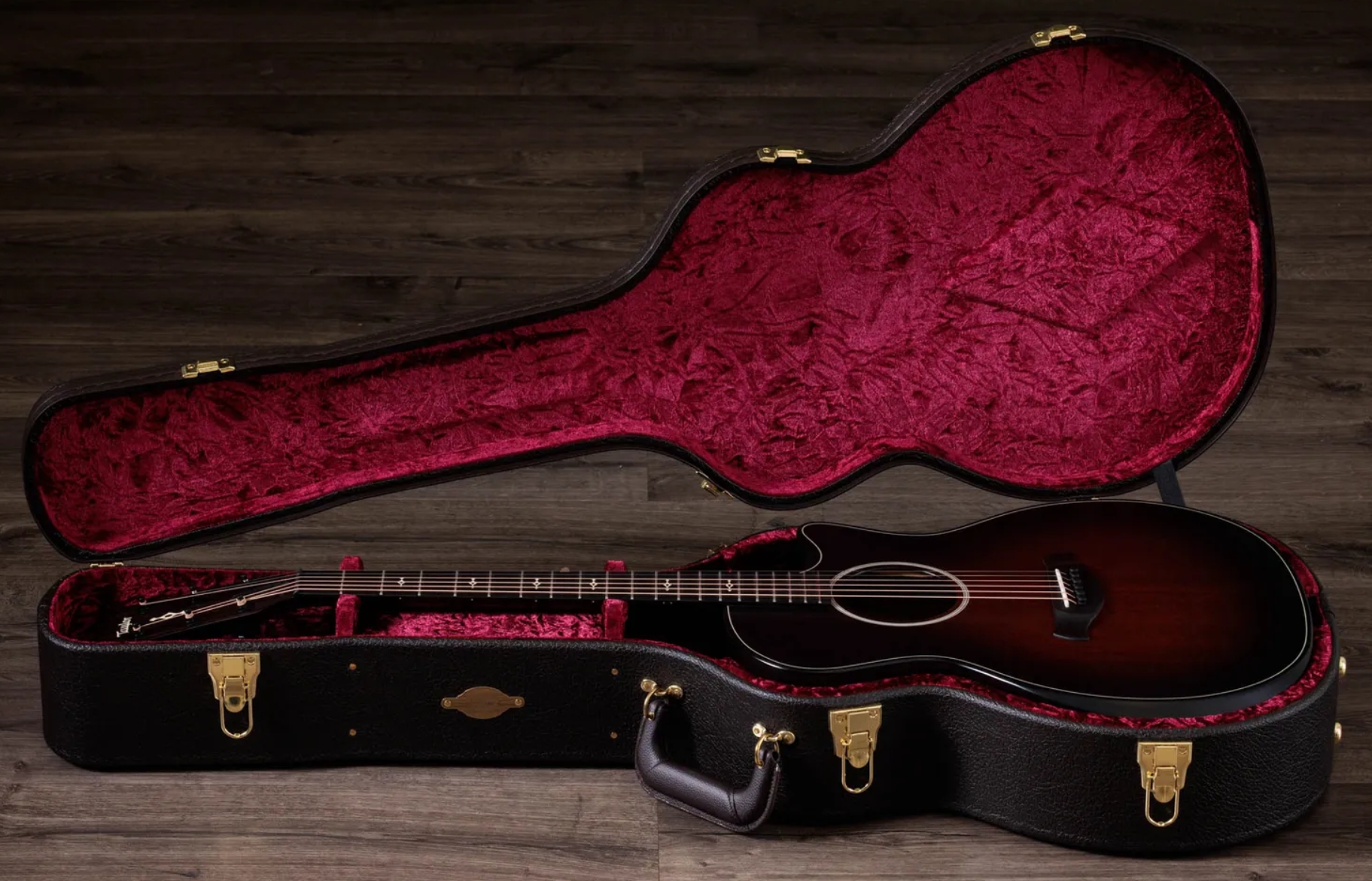 Taylor 324ce Builders Edition Next Gen. Grand Auditorium Cw Tout Acajou Eb Claria - Tobacco Kona Burst Satin - Folk gitaar - Variation 8