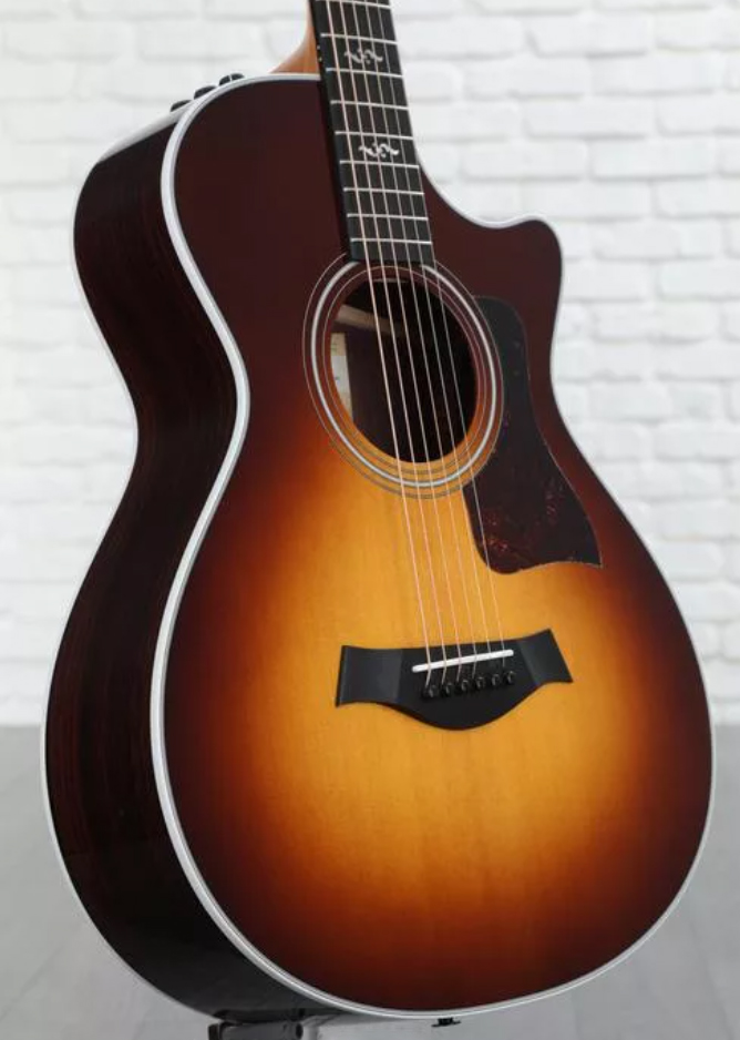 Taylor 412ce-r 12-fret Ltd Grand Concert Cw Epicea Palissandre Eb - Sunburst - Volksgitaar - Variation 1