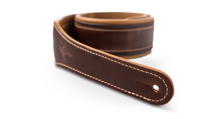 Taylor Ascension Strap Cordovan Leather 2.5 Inches Cordovan Black Butterscotch - Gitaarriem - Variation 4