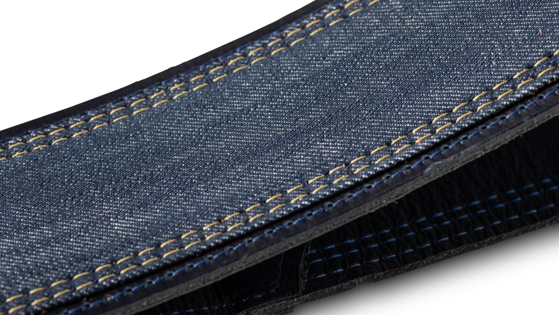 Taylor Blue Denim Guitar Strap 2.5-inc Navy Edge 4300-25 - Gitaarriem - Variation 1