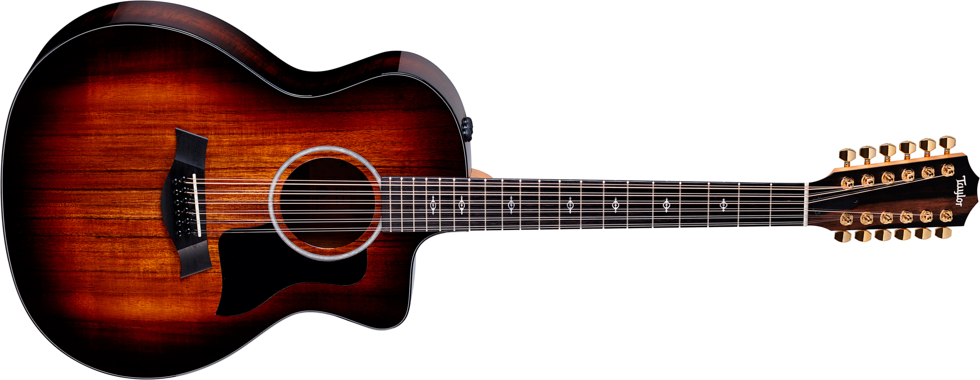 Taylor 264ce-k Dlx Grand Auditorium Cw 12c Tout Koa Eb Es2 - Shaded Edge Burst - Folk gitaar - Main picture