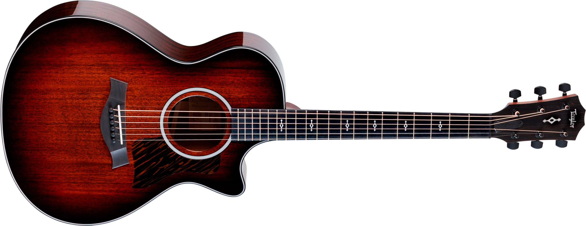 Taylor 322ce Next Gen. Grand Concert Cw Shsc Acajou Sapele Eb Claria - Medium Brown Stain - Folk gitaar - Main picture