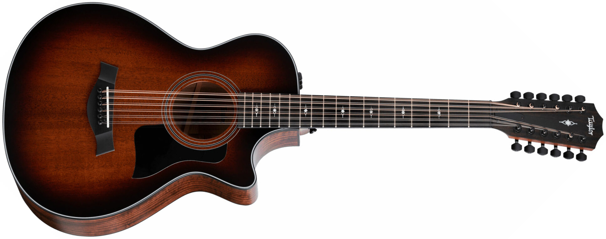 Taylor 362ce 12-string 12-fret Grand Concert Cw 12c Tout Acajou Eb Es2 - Natural Satin - Elektro-akoestische gitaar - Main picture