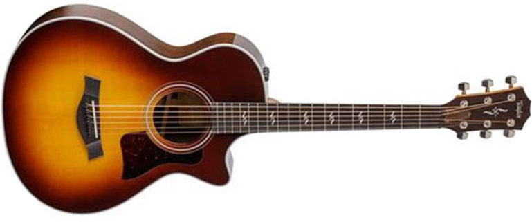 Taylor 412ce-r 12-fret Ltd Grand Concert Cw Epicea Palissandre Eb - Sunburst - Volksgitaar - Main picture