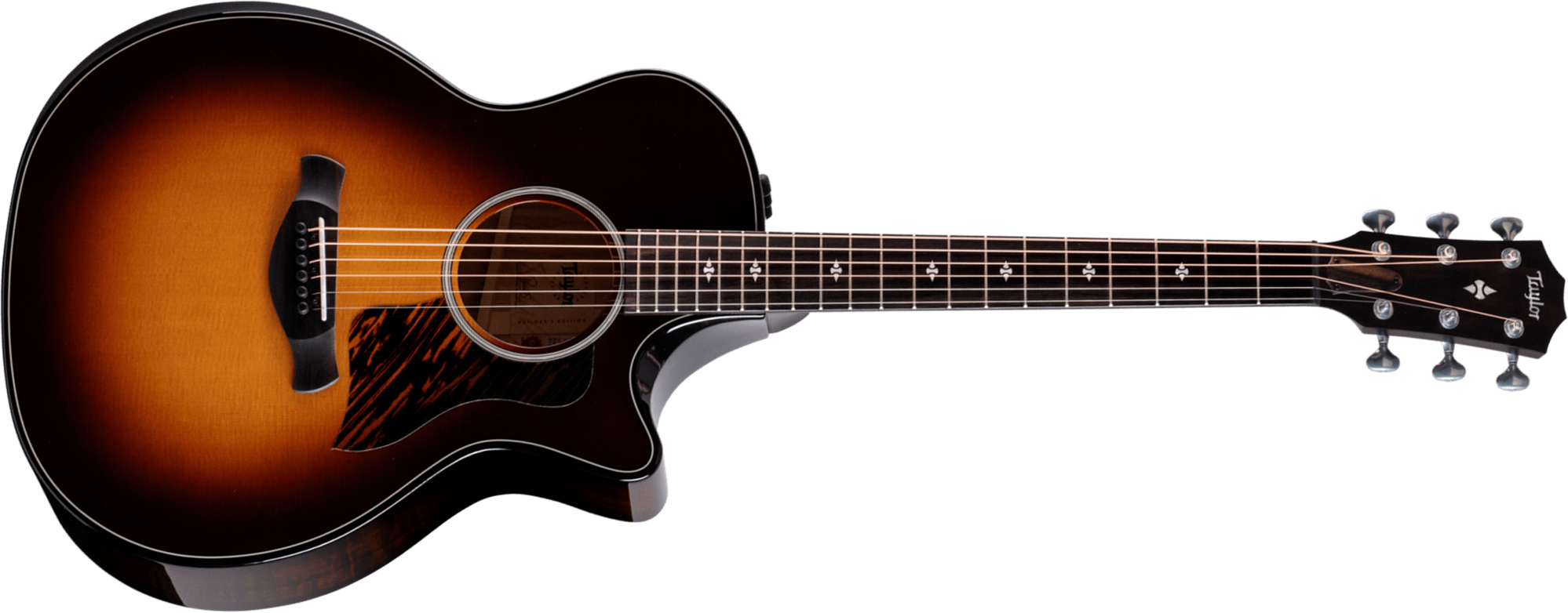 Taylor 514ce Builder's Edition Grand Auditorium Cw Epicea Shamel Ash Es2 Eb - Tobacco Kona Burst - Folk gitaar - Main picture