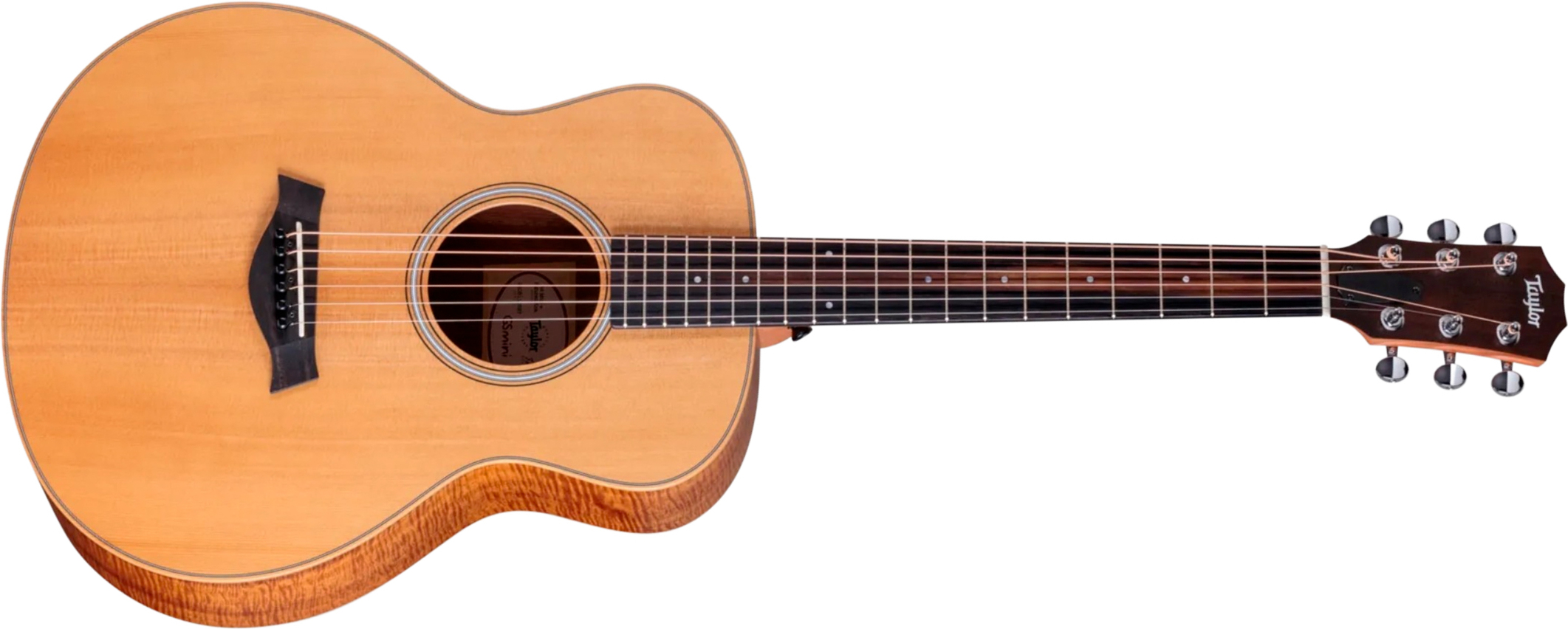 Taylor Gs Mini-e Ltd Figured Koa Parlor Shsc Epicea Koa Eb Esb - Natural Matte - Folk gitaar - Main picture
