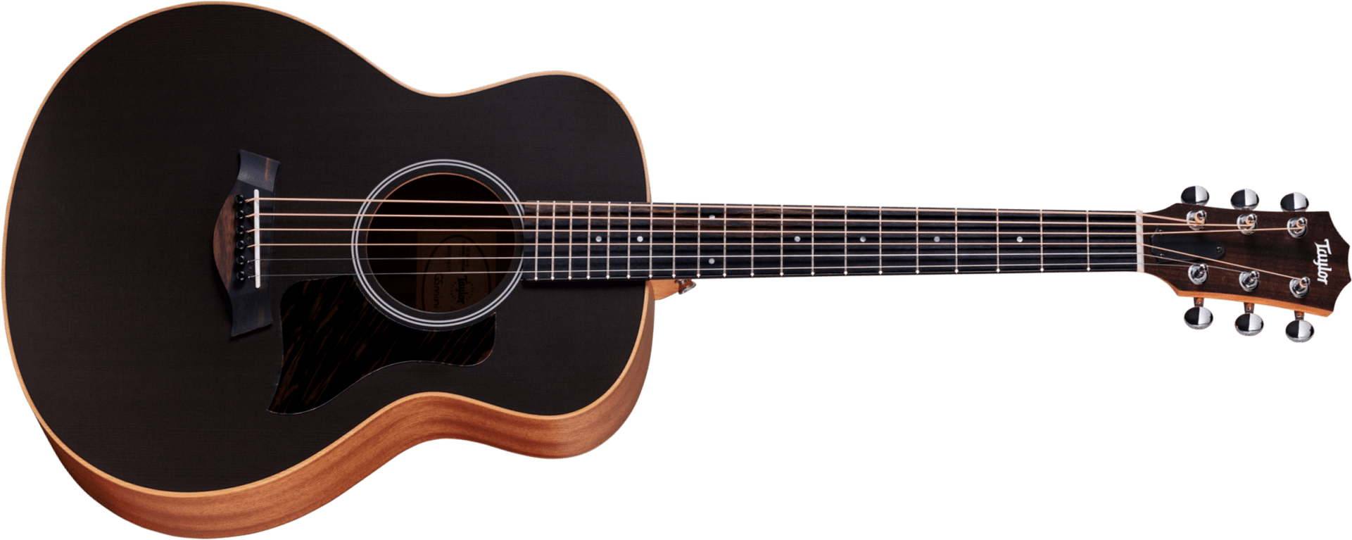 Taylor Gs Mini-e Special Edition Shsc Epicea Sapele Eb Esb - Trans Black - Volksgitaar - Main picture