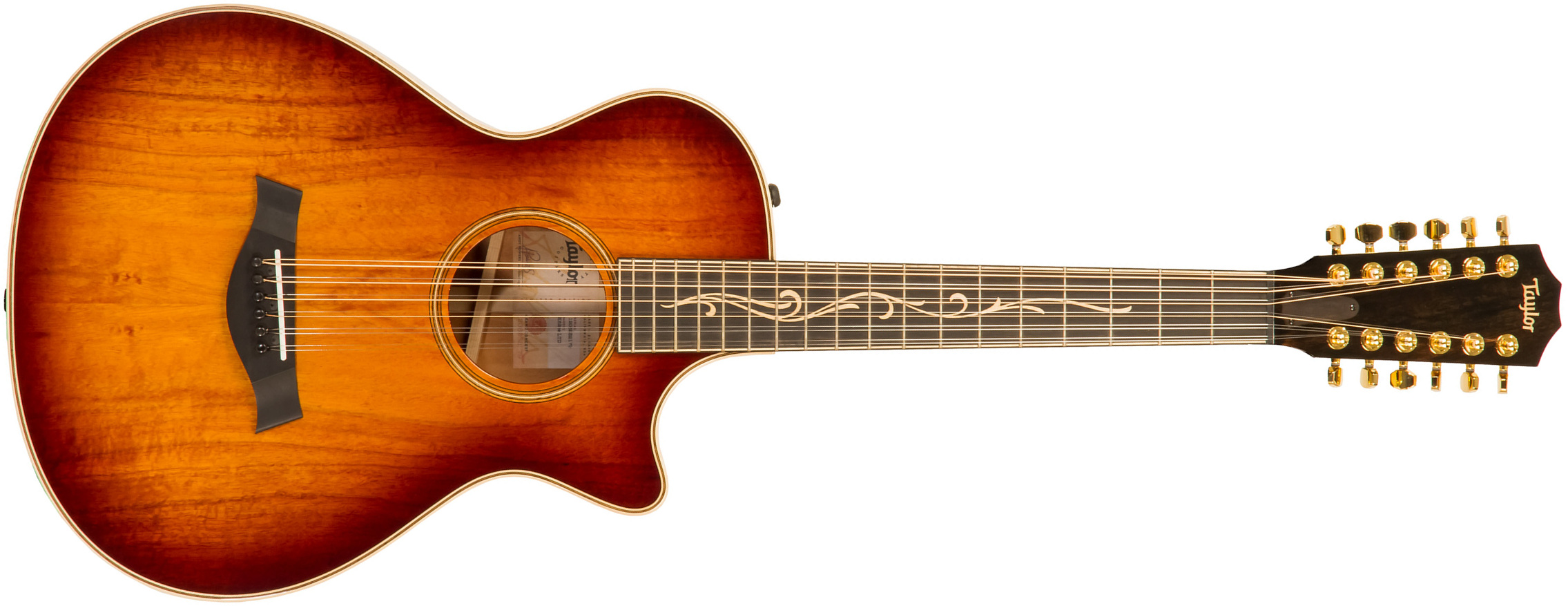 Taylor K62ce Ltd 12-string 12-fret Grand Symphony Cw 12c Tout Koa Eb Es2 - Shaded Edge Burst - Elektro-akoestische gitaar - Main picture