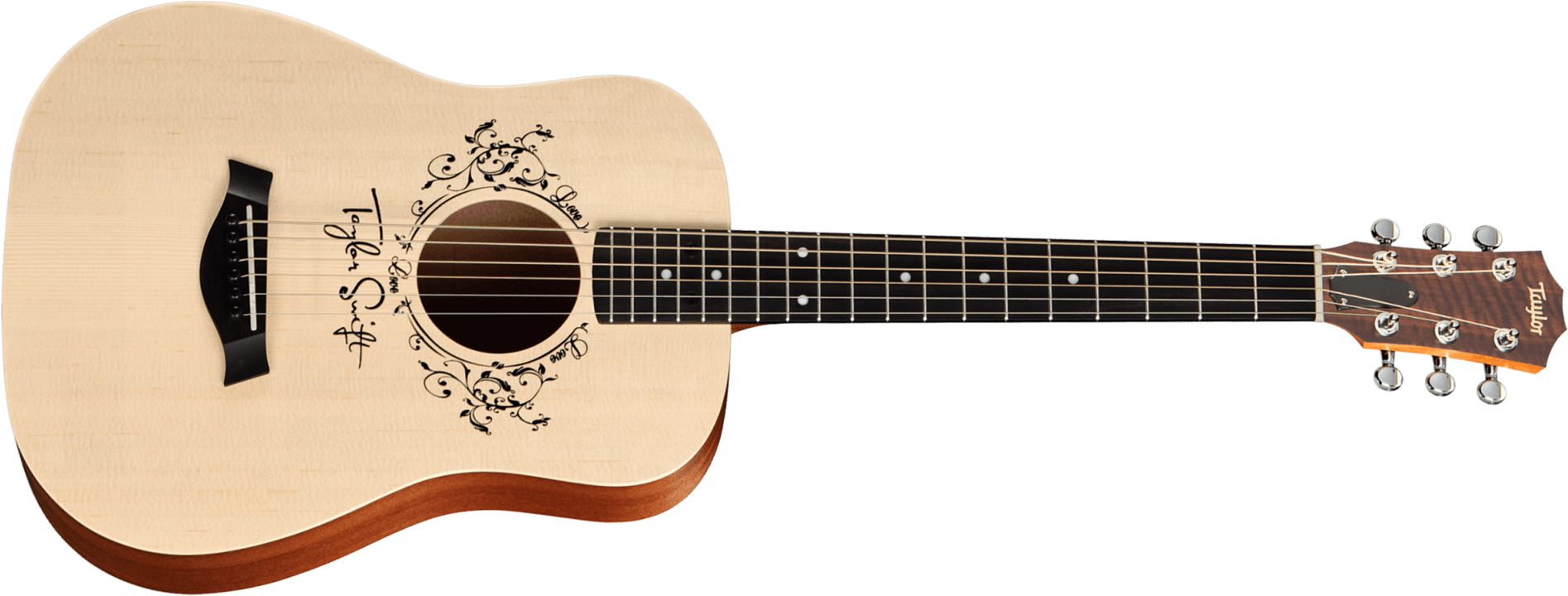 Taylor Taylor Swift Baby Tsbt Signature Dreadnought 3/4 Shsc Epicea Sapele Eb - Natural Matte - Folk gitaar - Main picture