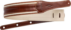 Gitaarriem Taylor 2.5-inc. Element Leather Guitar Strap 4113-25 - Brown/Cream