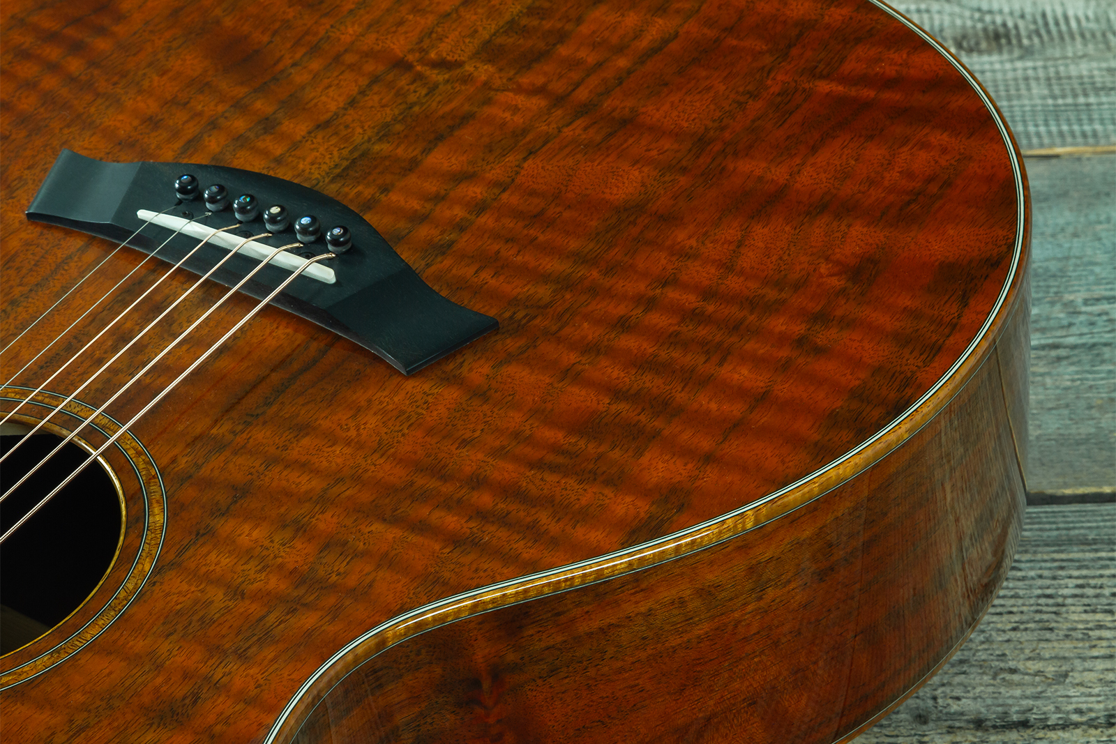 Taylor Custom Shop Gs-ce Koa Grand Symphony Cw Tout Koa Eb Es2 #1105106127 - Natural - Folk gitaar - Variation 4