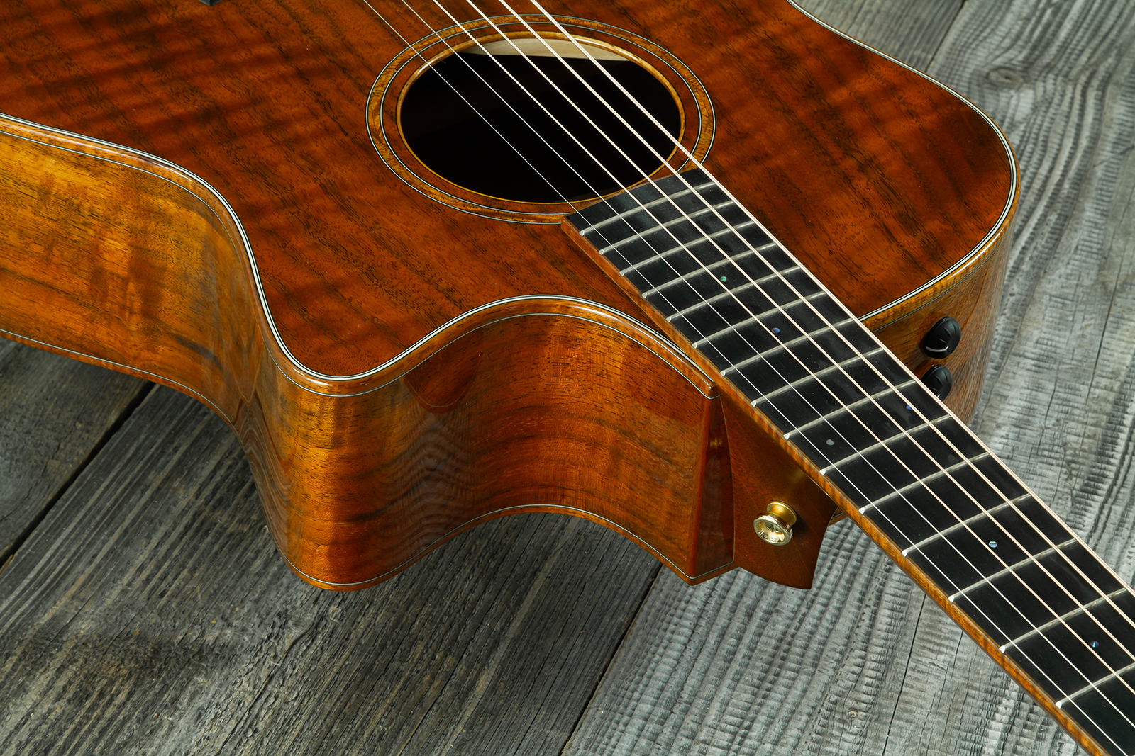 Taylor Custom Shop Gs-ce Koa Grand Symphony Cw Tout Koa Eb Es2 #1105106127 - Natural - Folk gitaar - Variation 7