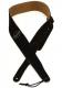 Embroidered Suede Guitar Strap 2.5 inch - Black