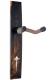 Nouveau Guitar Hanger - Ebony, Acrilyc Inlay - Ebony, No Inlay