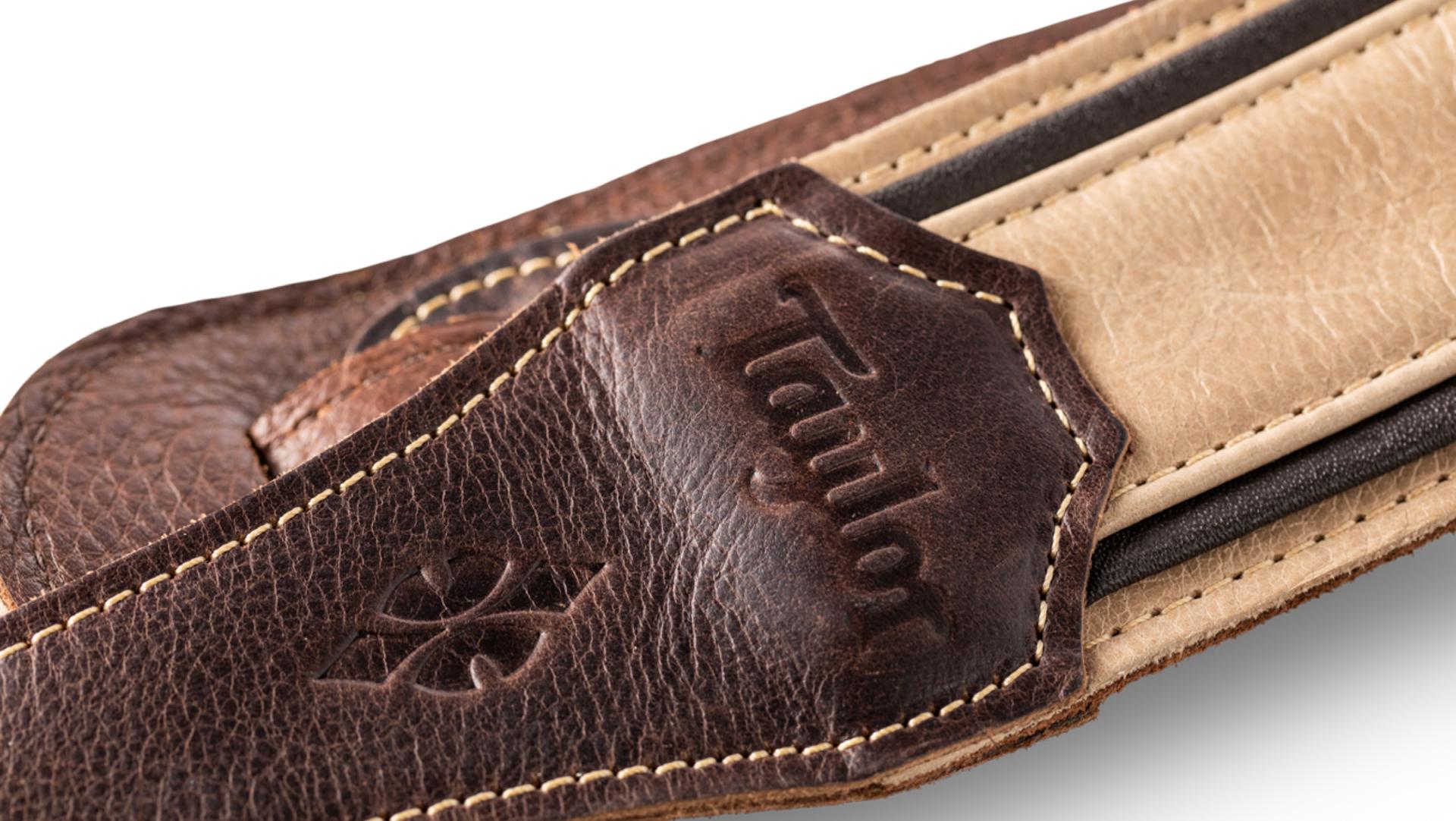 Taylor Reflections Leather Guitar Strap 2.5-inc Spruce/ebony 4111-25 Cuir - Gitaarriem - Variation 3