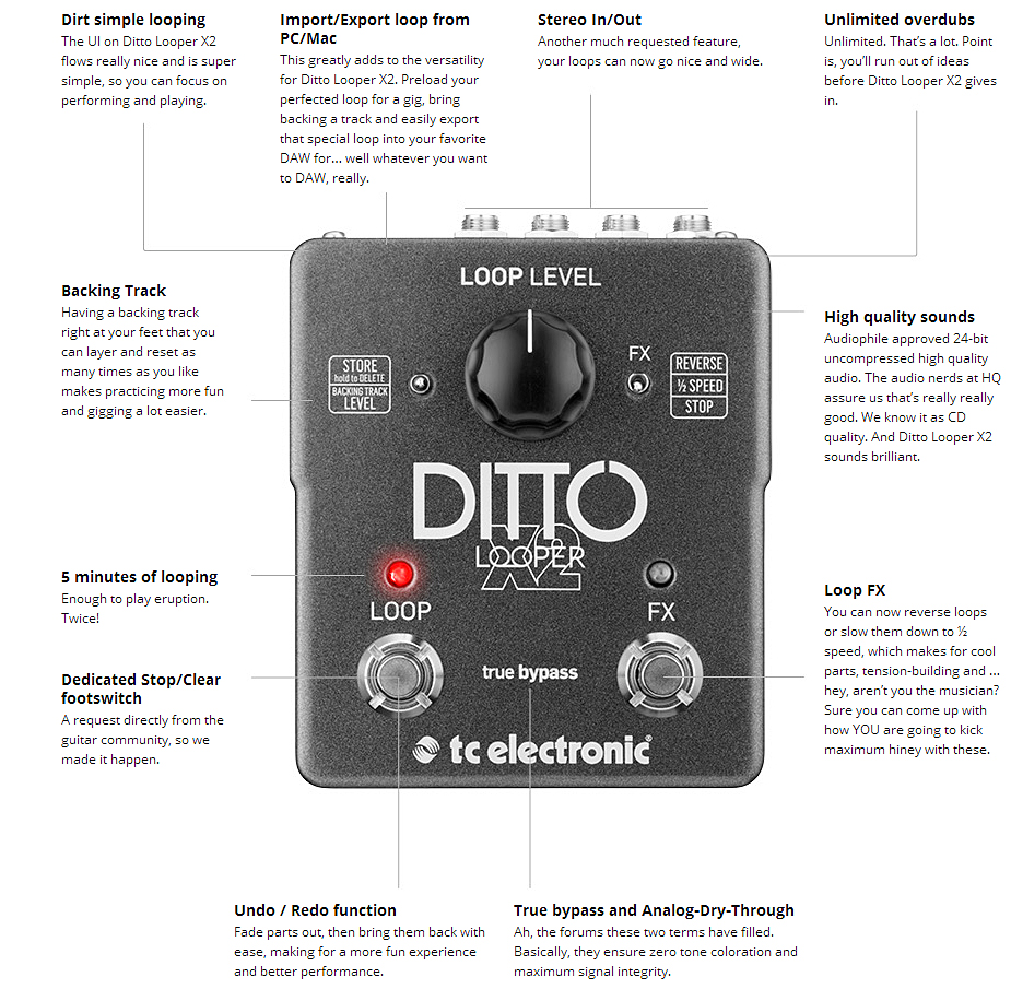 Tc Electronic Ditto Looper X2 - Looper effect pedaal - Variation 3