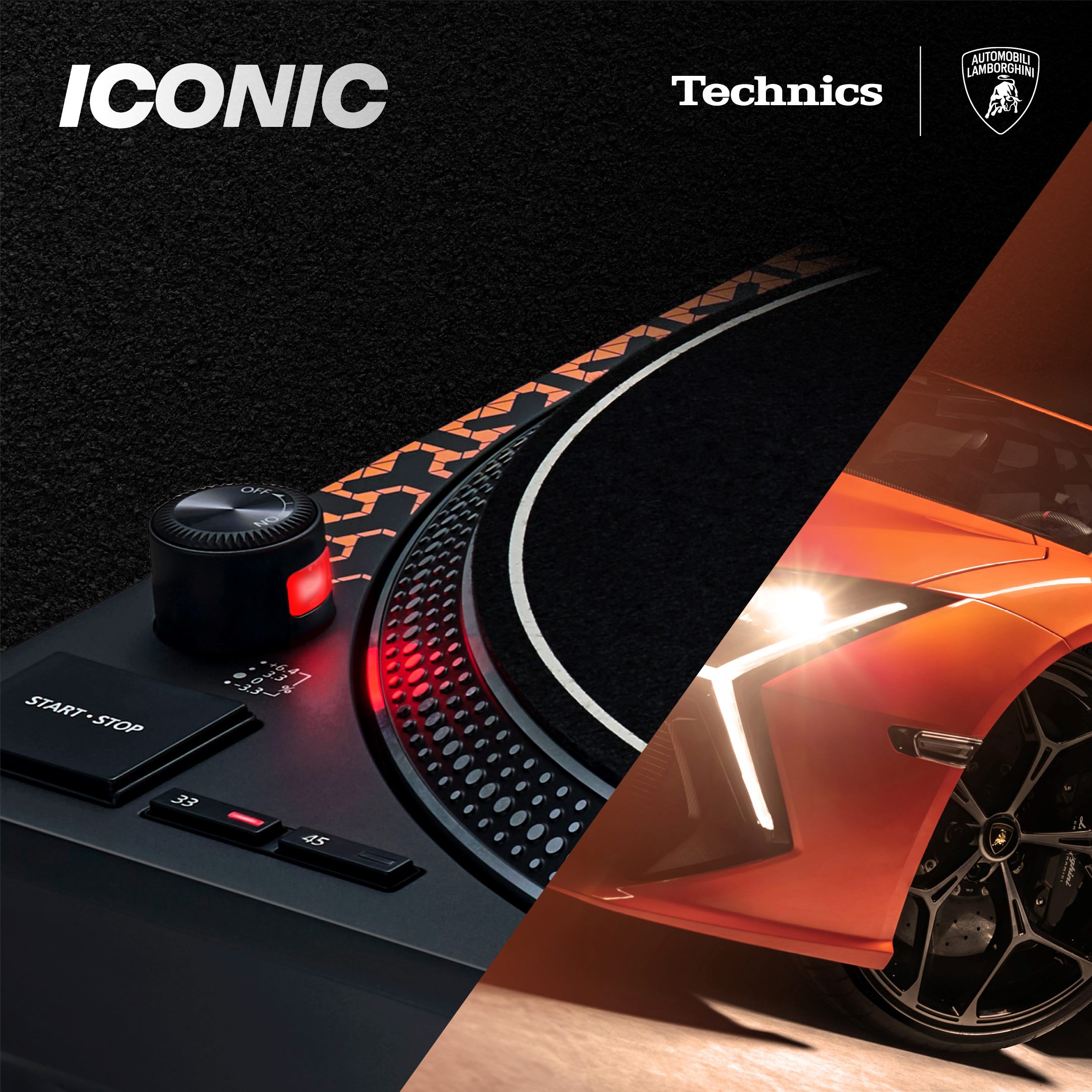 Technics Sl-1200m7b Orange Lamborghini - Vinyldraaitafel - Variation 2