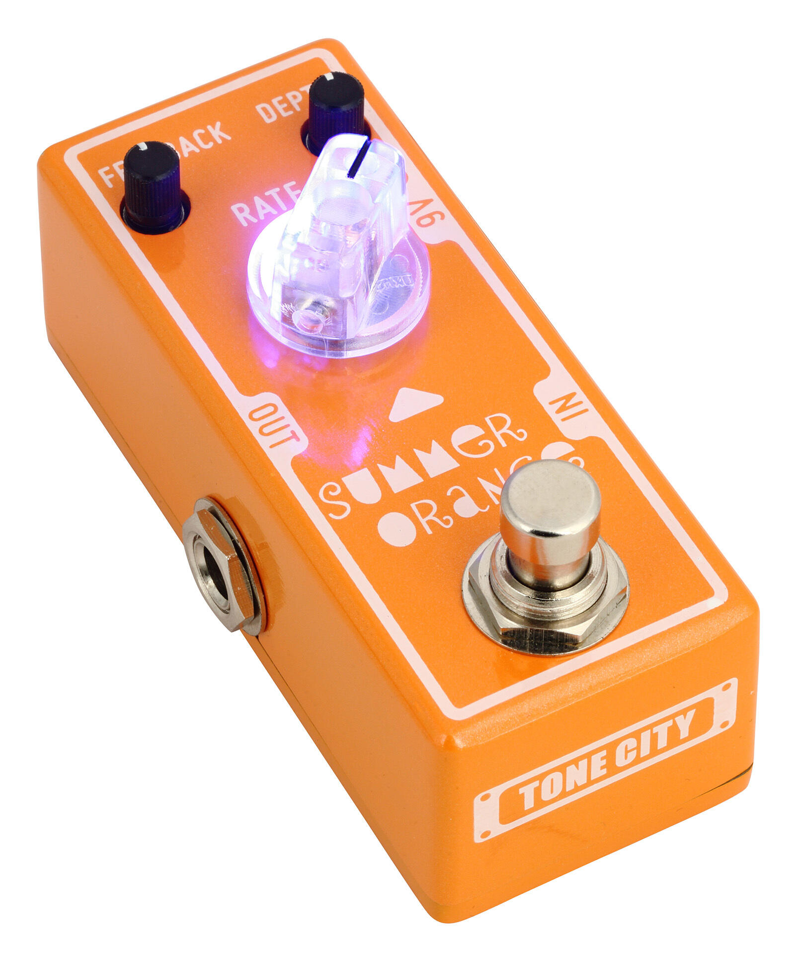 Tone City Audio Summer Orange Phaser T-m Mini - Modulation/chorus/flanger/phaser en tremolo effect pedaal - Variation 1