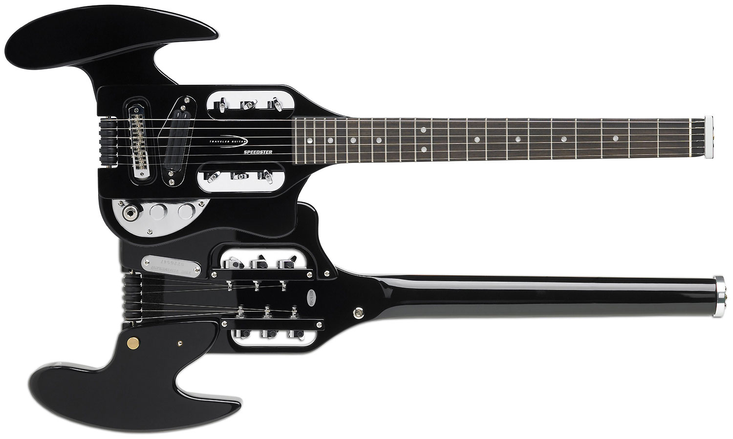 Traveler Guitar Speedster - Black - Elektrische reisgitaar - Variation 1