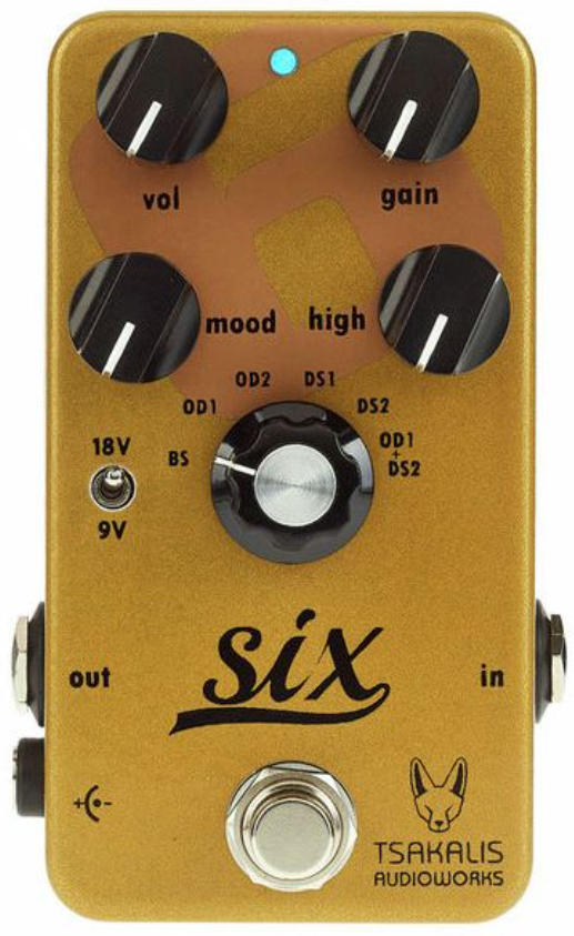 Tsakalis Audioworks Six Booster / Overdrive / Distortion - Overdrive/Distortion/fuzz effectpedaal - Main picture