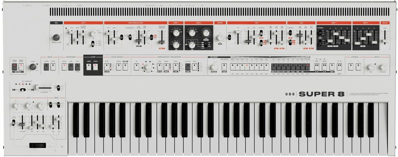 Udo Audio Super 8 Keyboard White - Synthesizer - Main picture