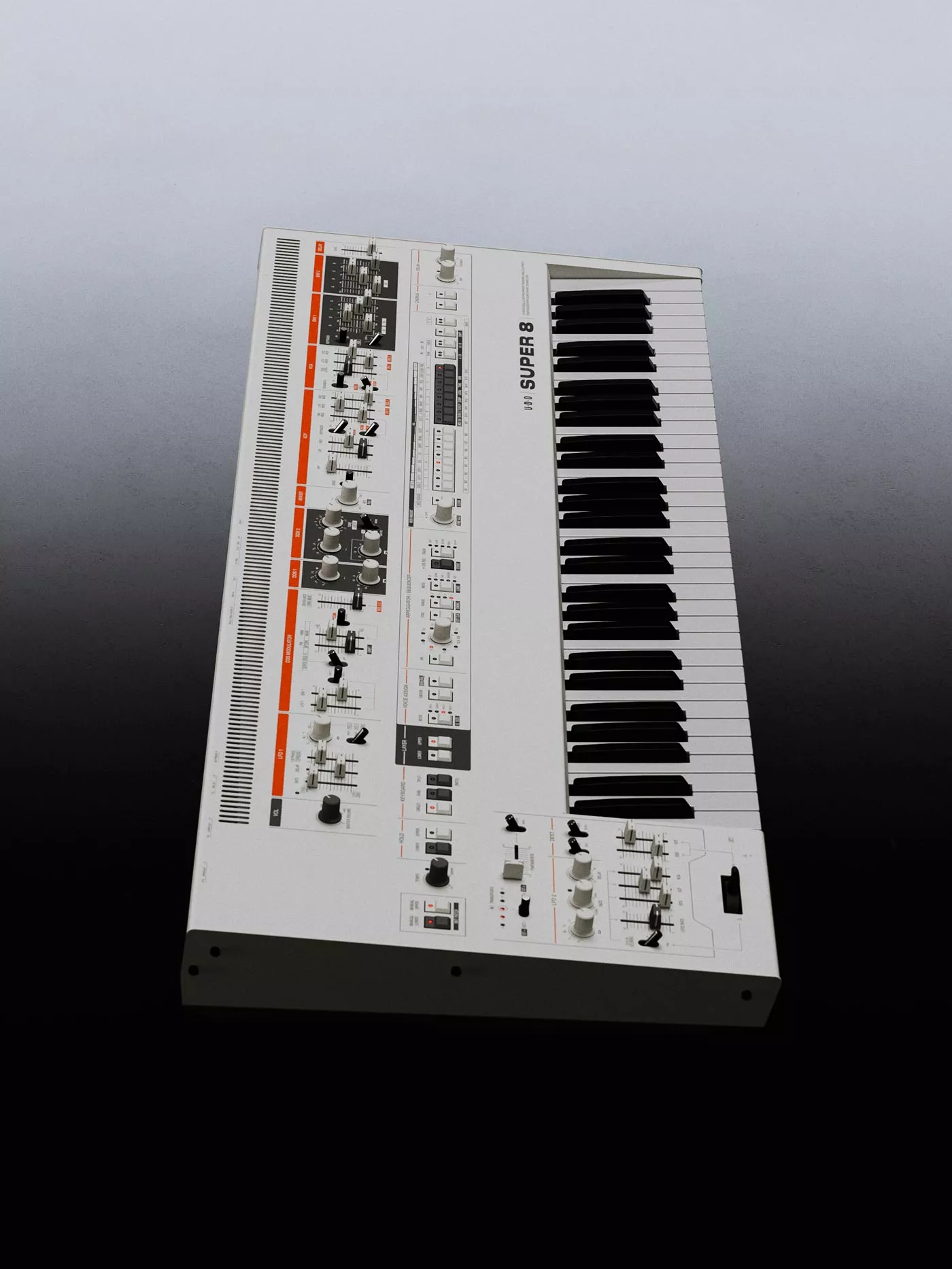 Udo Audio Super 8 Keyboard White - Synthesizer - Variation 5