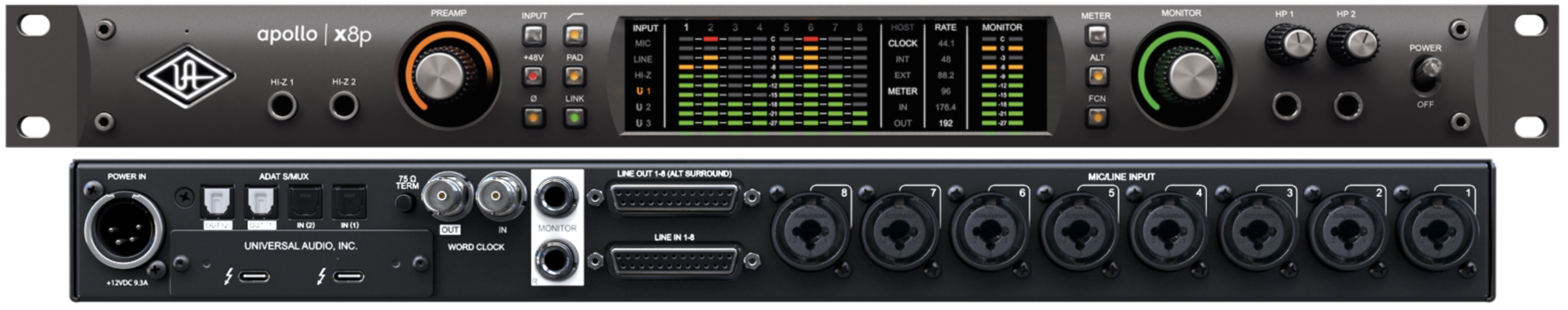 Universal Audio Apollo X8p - Thunderbolt audio-interface - Variation 4