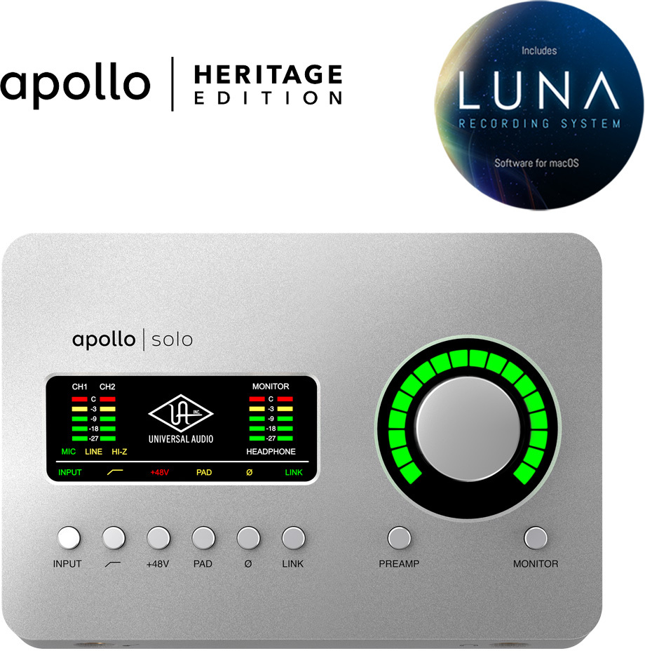 Universal Audio Apollo Solo Heritage Edition - Thunderbolt audio-interface - Main picture