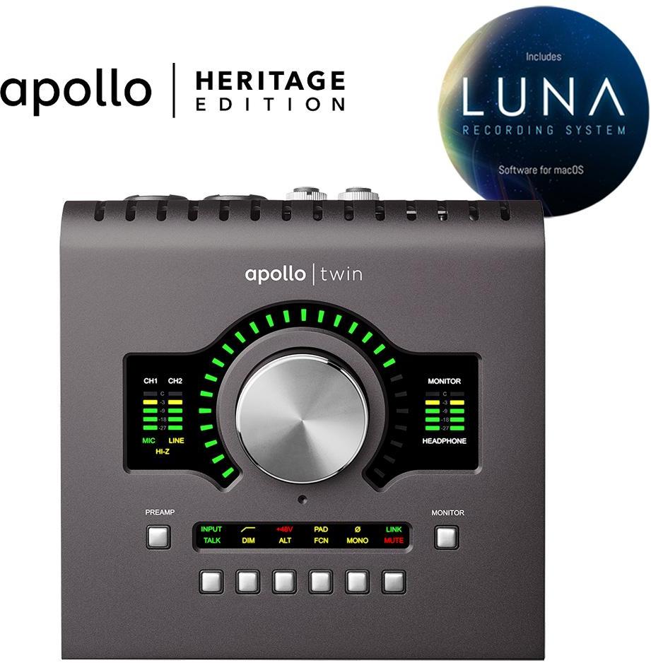 Thunderbolt audio-interface Universal audio Apollo Twin Duo MKII Heritage Edition