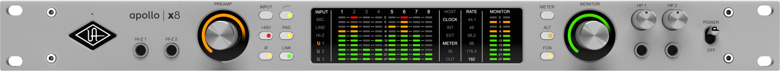 Universal Audio Apollo X8 Gen 2 Essentials+ - Thunderbolt audio-interface - Main picture