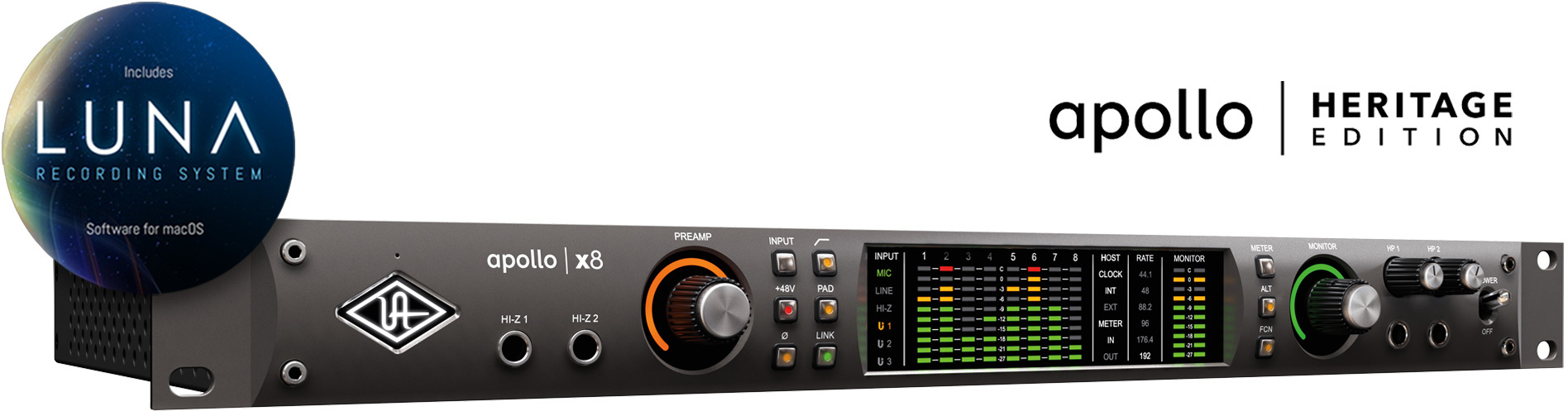 Universal Audio Apollo X8 Heritage Edition - Thunderbolt audio-interface - Main picture