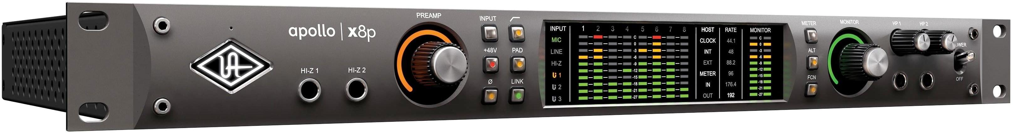 Thunderbolt audio-interface Universal audio Apollo x8p