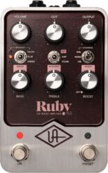 Simulatie van gitaarversterkermodellering Universal audio UAFX RUBY '63 TOP BOOST AMPLIFIER