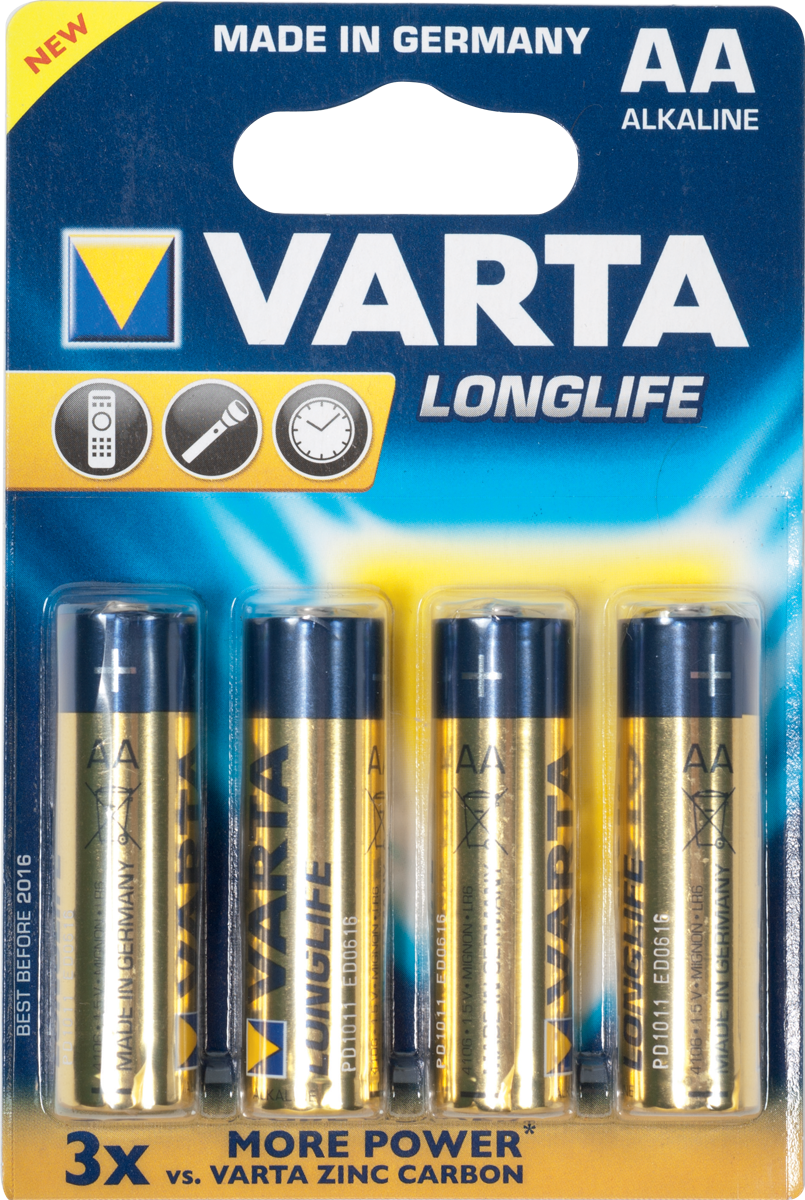 Varta Lr06aa Alkaline X 4 - Batterij - Main picture