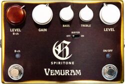 Overdrive/distortion/fuzz effectpedaal Vemuram Spiritone Char Signature