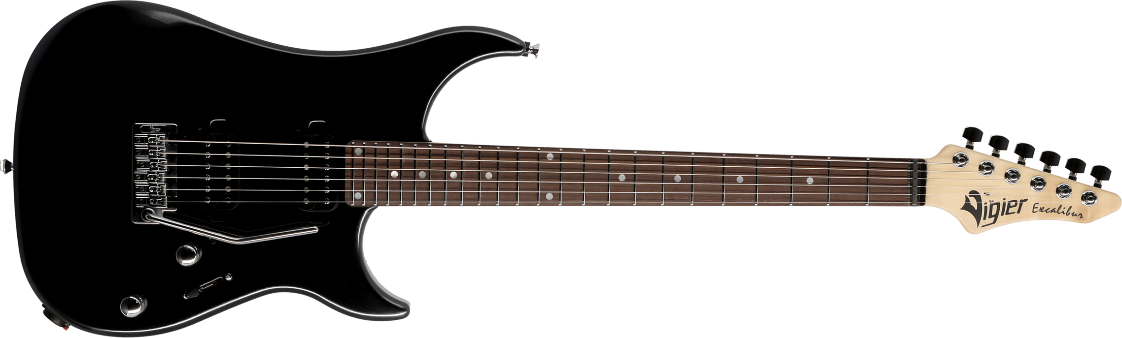 Vigier Excalibur Thirteen 2h Trem Rw - Black Night - Elektrische gitaar in Str-vorm - Main picture