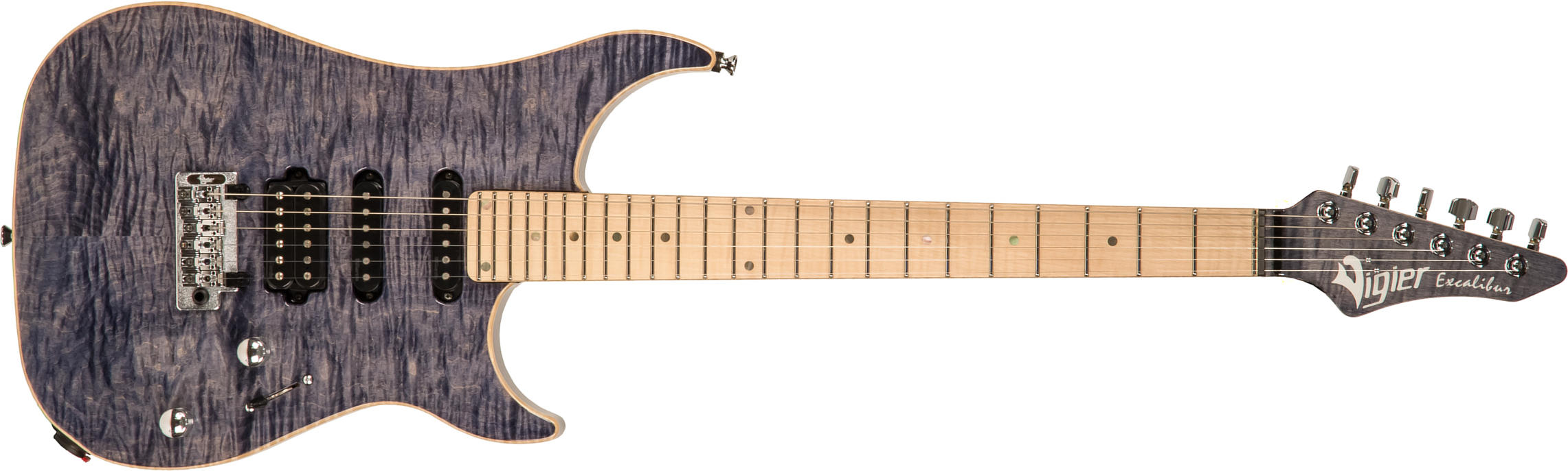 Vigier Excalibur Ultra Blues Hss Trem Mn - Light Sapphire - Elektrische gitaar in Str-vorm - Main picture
