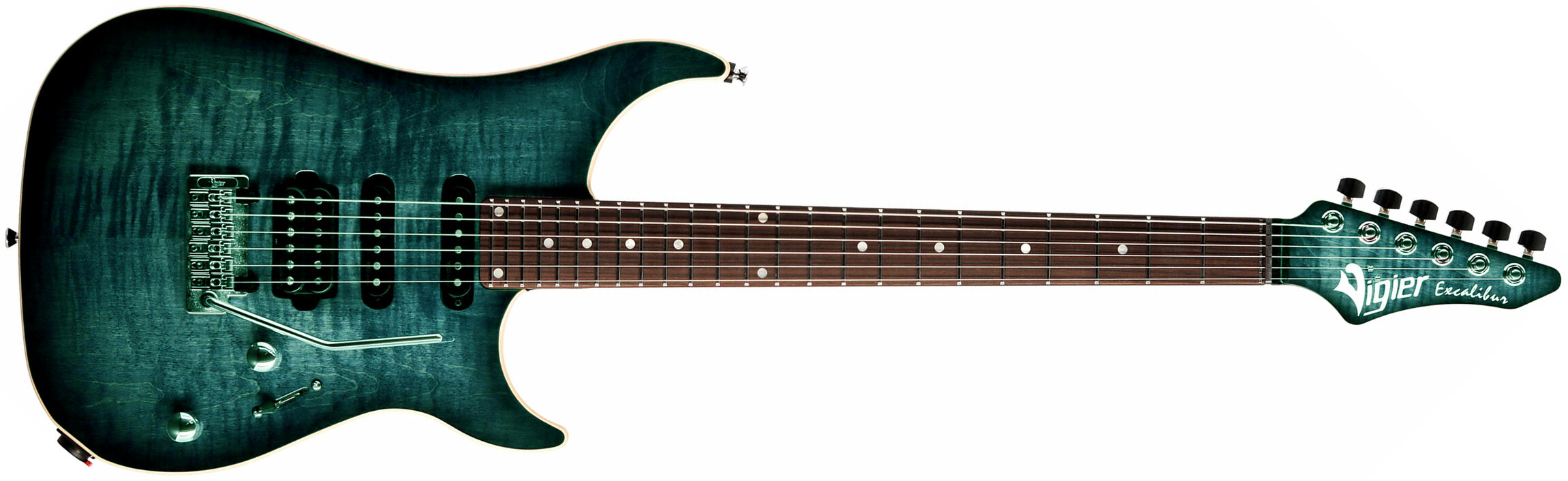 Vigier Excalibur Ultra Blues Hss Trem Rw - Deep Blue - Elektrische gitaar in Str-vorm - Main picture