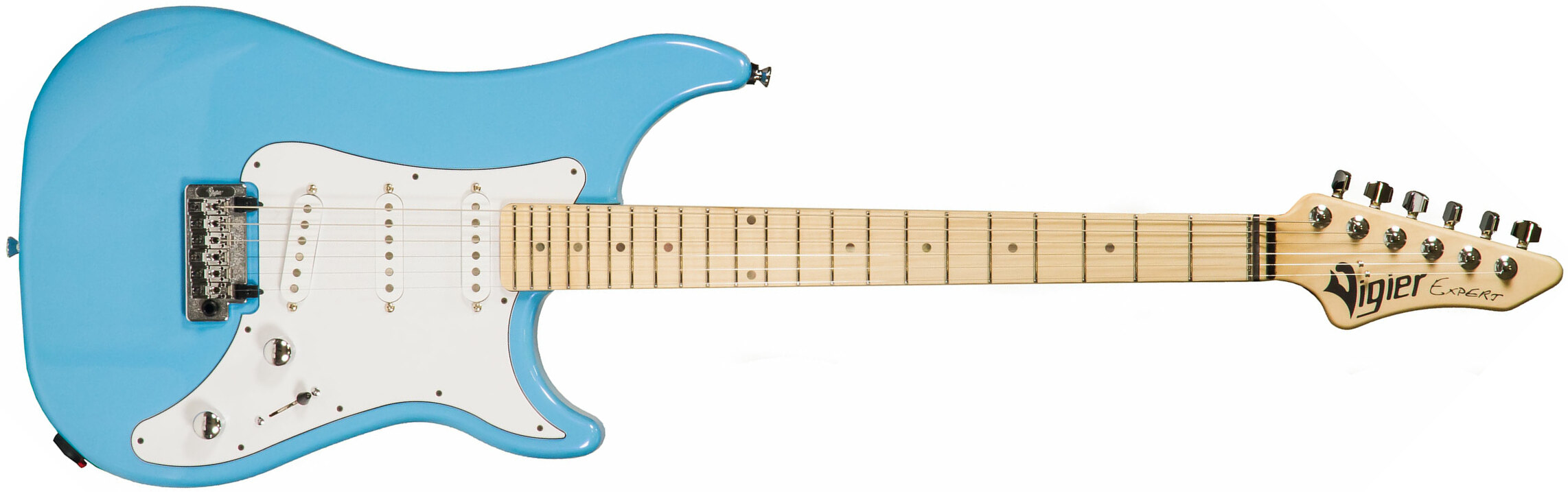 Vigier Expert Classic Rock Sss Trem Mn - Normandie Blue - Elektrische gitaar in Str-vorm - Main picture