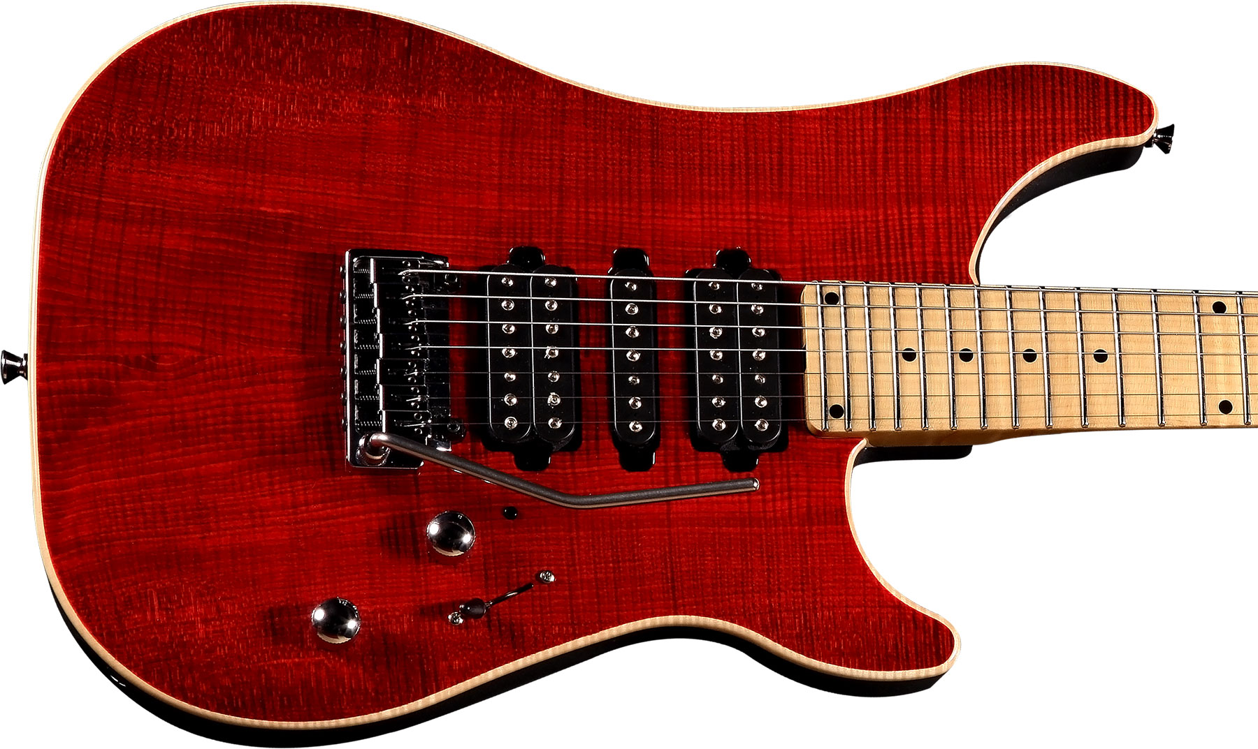 Vigier Excalibur Special 7 Hsh Trem Mn - Ruby - 7-snarige elektrische gitaar - Variation 1