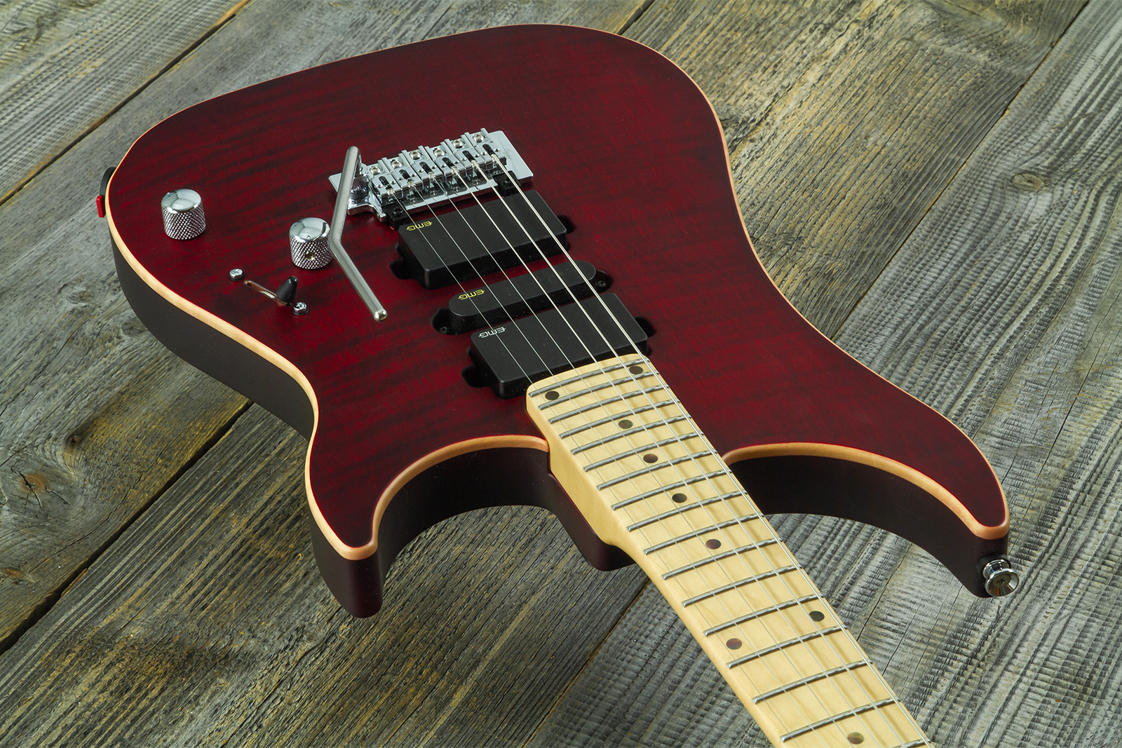 Vigier Excalibur Ultra Hsh Trem Mn - Double Ruby Fade Matte - Elektrische gitaar in Strat vorm - Variation 1