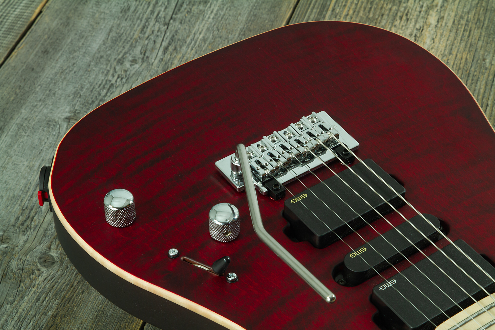 Vigier Excalibur Ultra Hsh Trem Mn - Double Ruby Fade Matte - Elektrische gitaar in Strat vorm - Variation 2