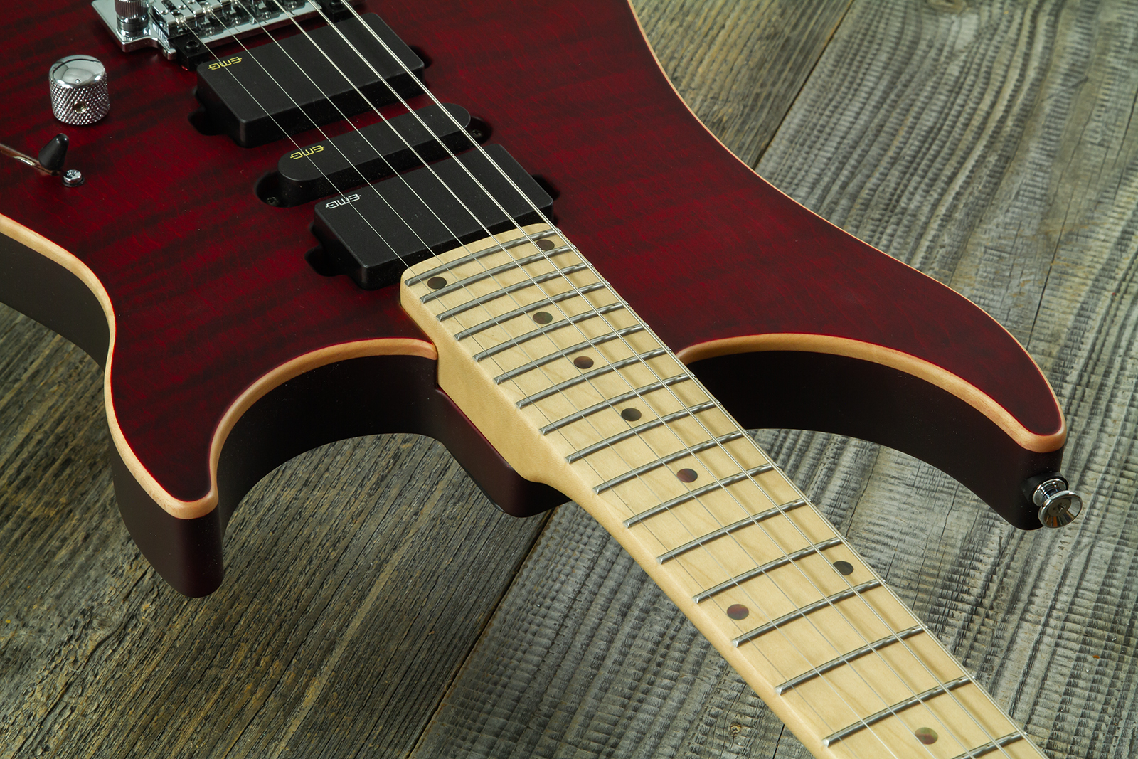 Vigier Excalibur Ultra Hsh Trem Mn - Double Ruby Fade Matte - Elektrische gitaar in Strat vorm - Variation 3