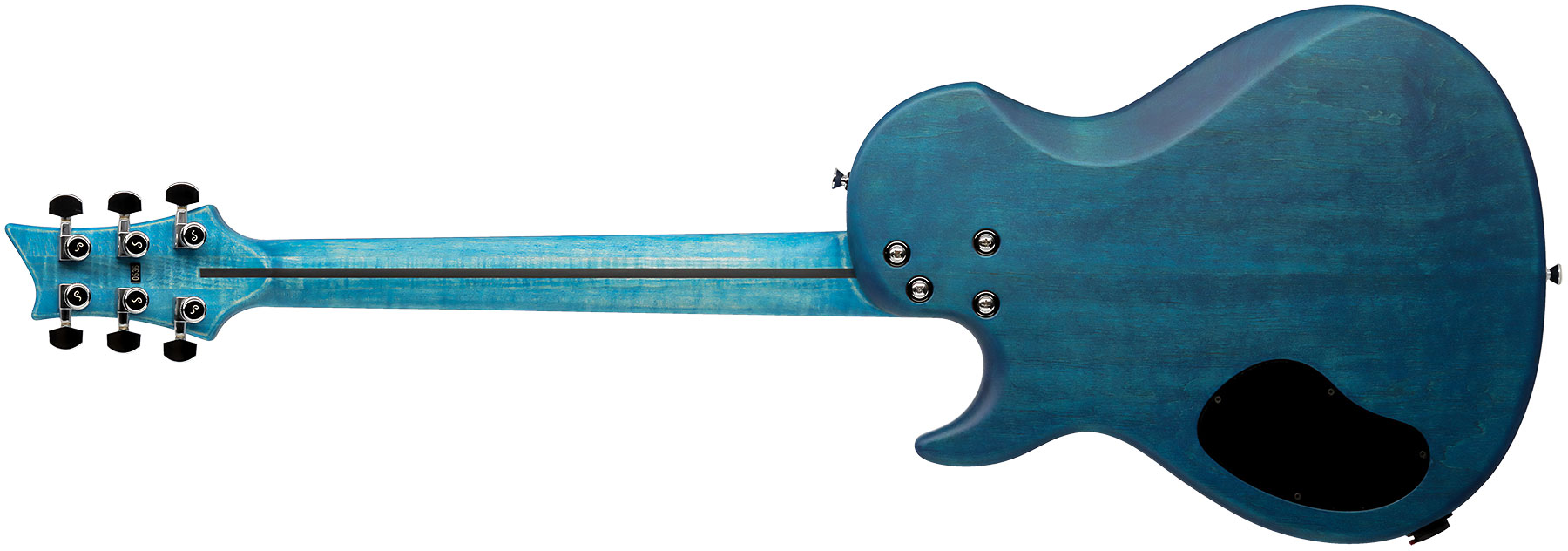 Vigier G.v. Wood 2h Ht Phe - Stonewash Blue Matt - Enkel gesneden elektrische gitaar - Variation 1
