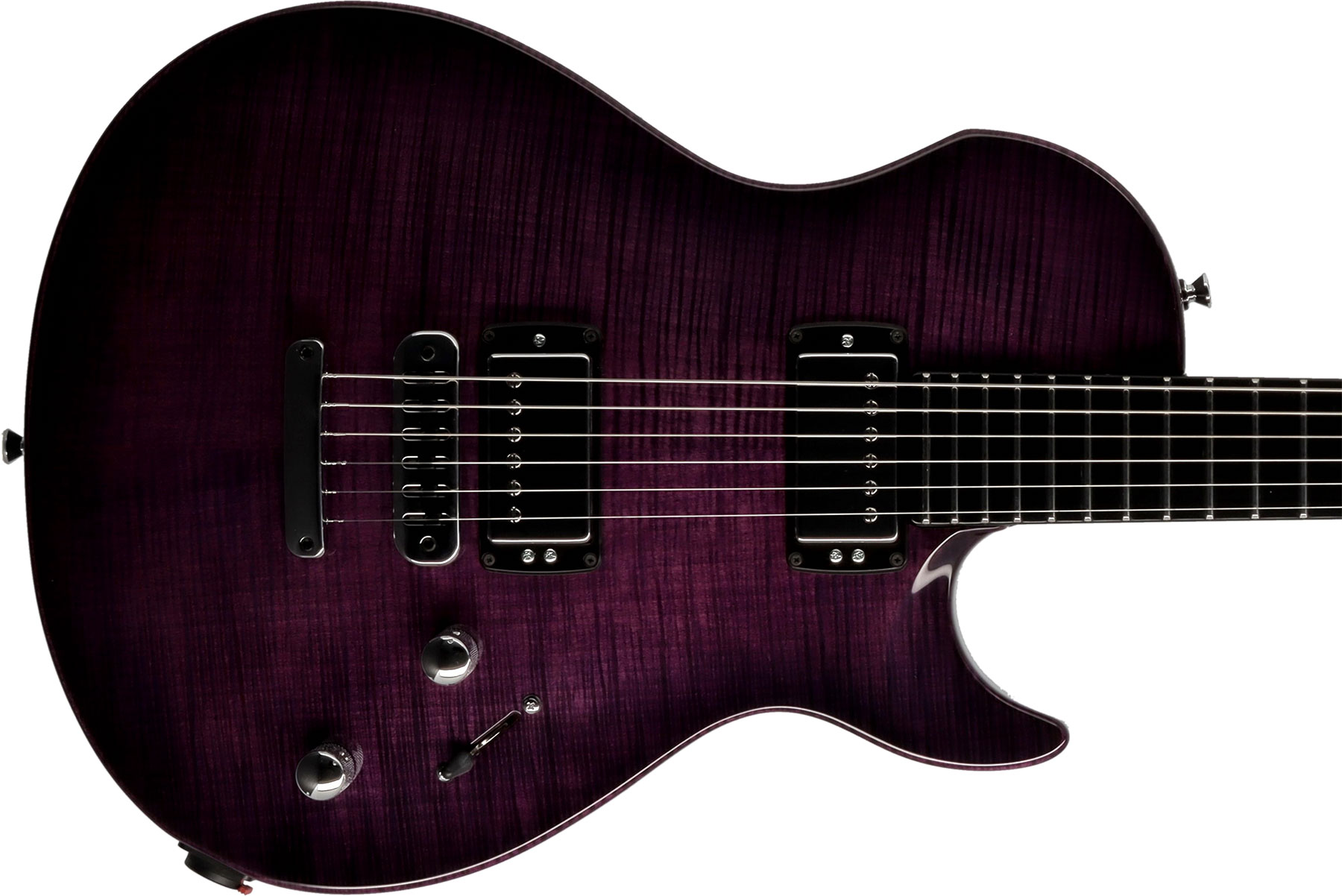 Vigier G.v. Wood 2h Ht Phe - Purple Fade - Enkel gesneden elektrische gitaar - Variation 2