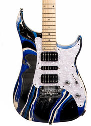 Guitarra eléctrica de doble corte. Vigier                         Excalibur SupraA (MN) - Rock art blue white black