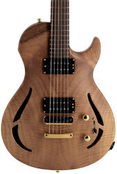 Semi hollow elektriche gitaar Vigier                         G.V. Wood Hollow Royal Walnut #0632 - Natural